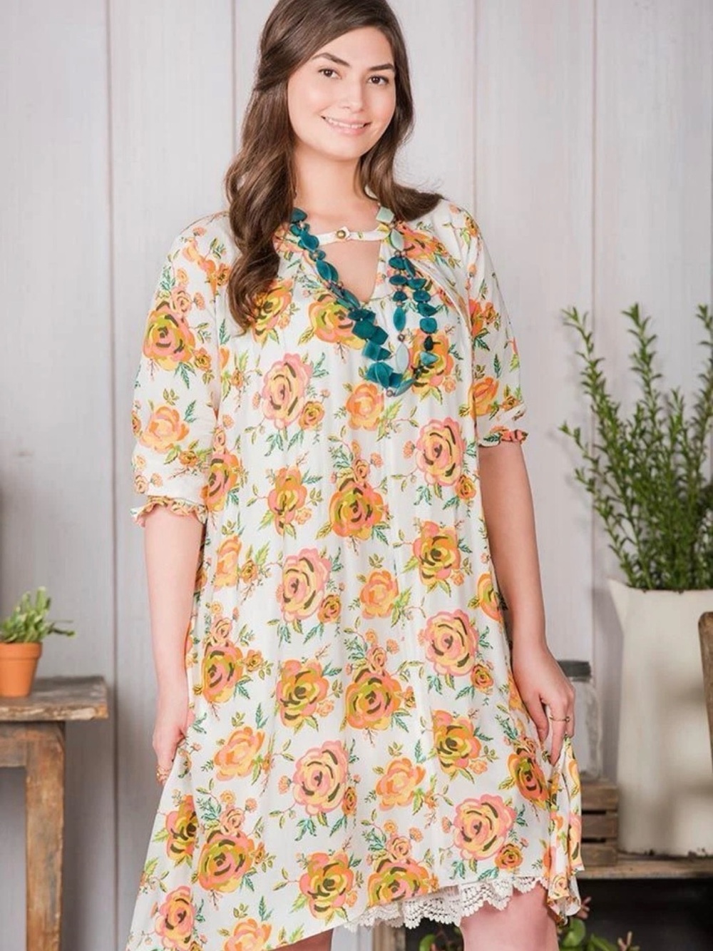 Matilda Jane Sunday Best Floral Tunic Dress Medium Dress